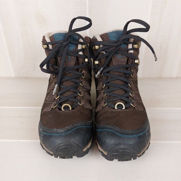 Oboz Juniper Mid B-Dry Hiking Boots Women's 7.5 Brown Waterproof Insulated 200g - Picture 5 of 9